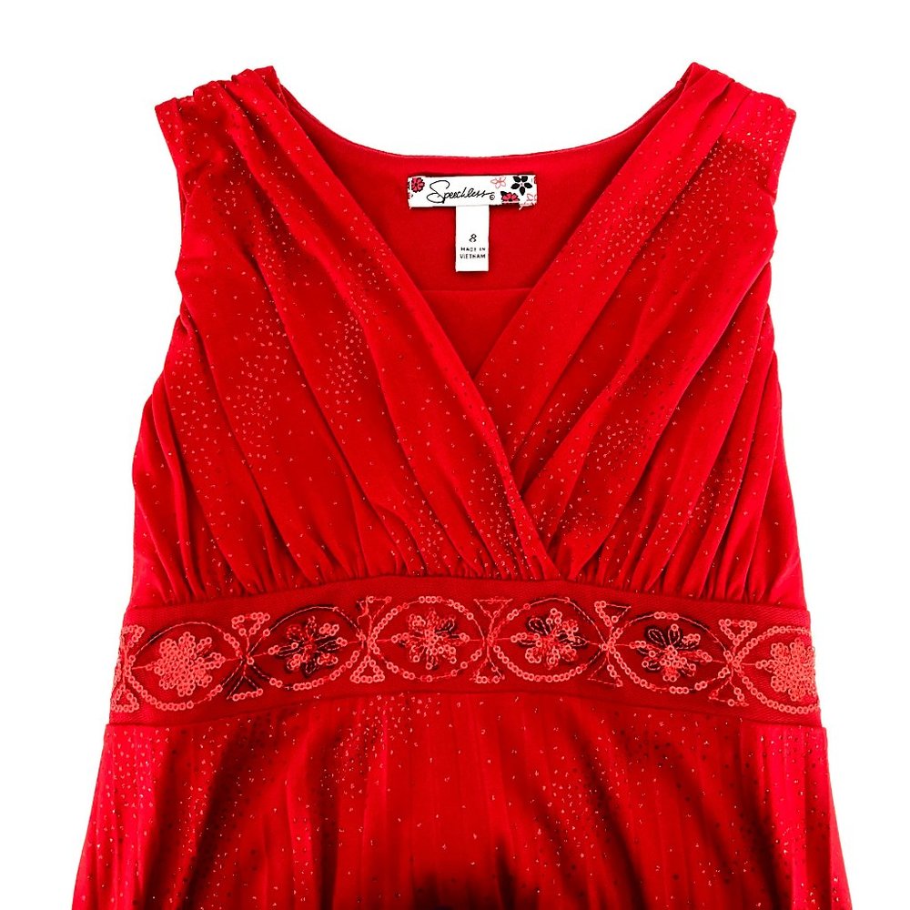Sparkly red dress